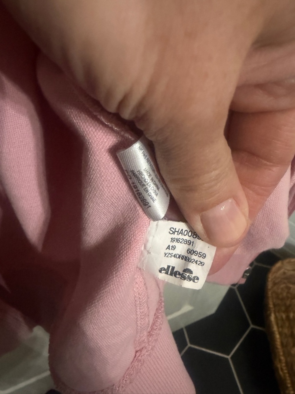 Great Condition Men’s L Ellesse Pink Track Jacket with Sky Blue Stripes. Tennis - Picture 12 of 12